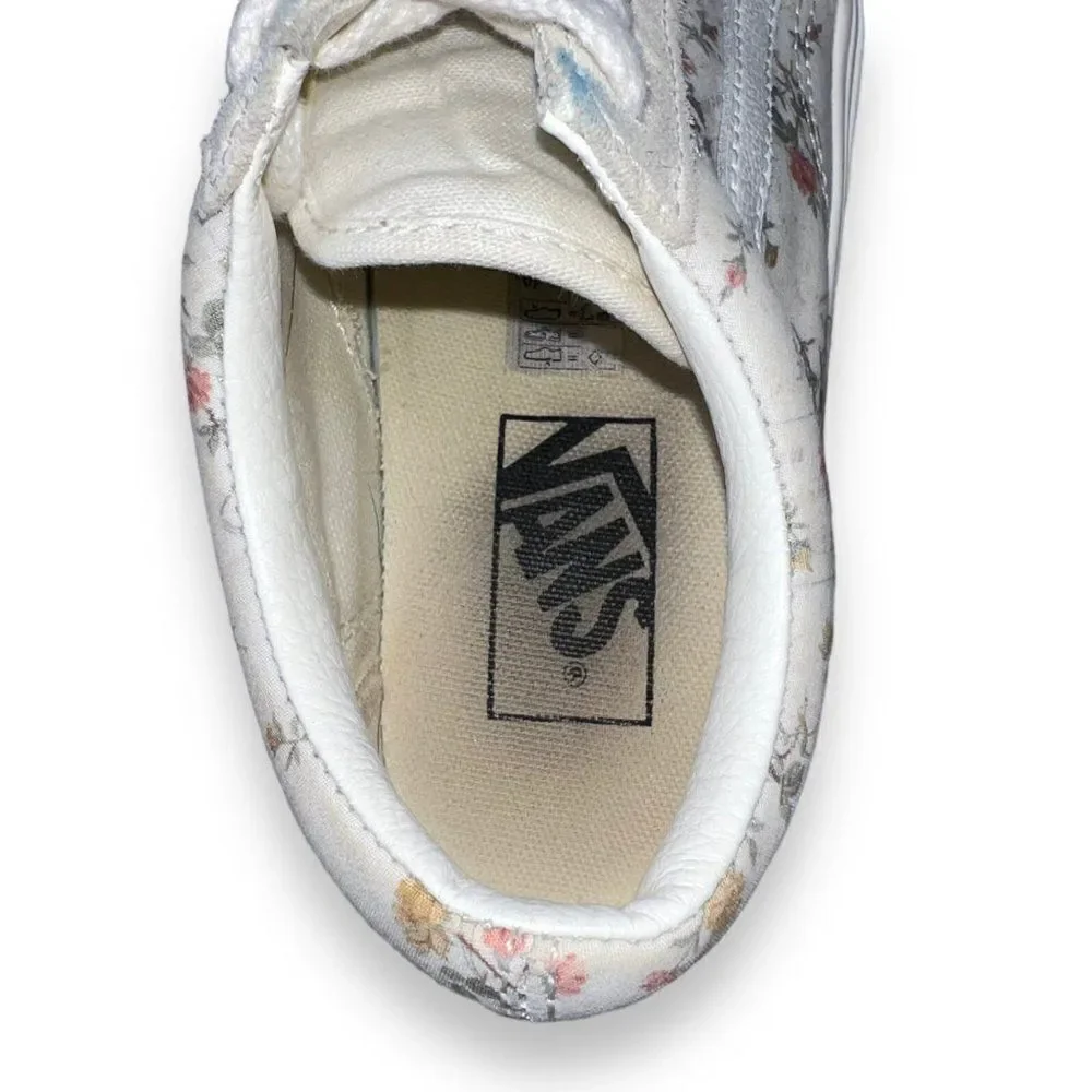 Vans Old Skool Vintage Floral Skate Shoes‎ Cream / Multicolor Women's 6